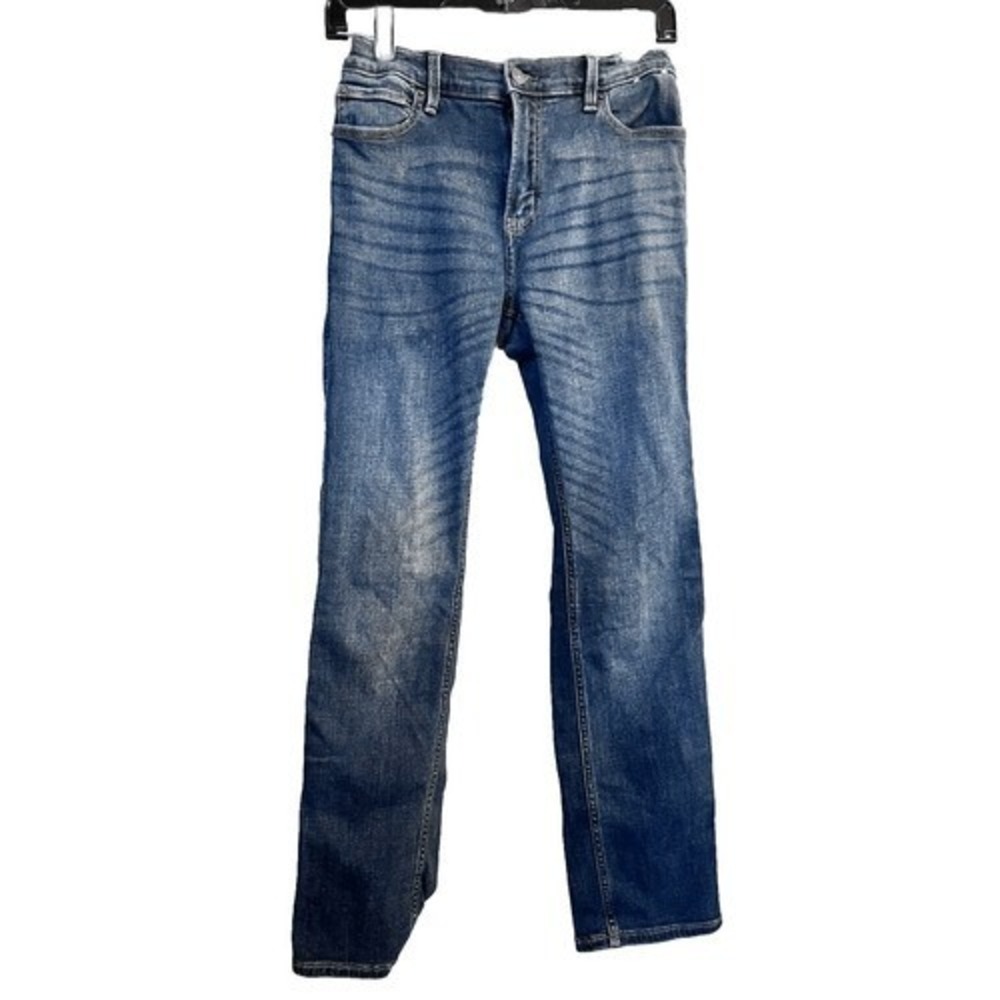 Abercrombie Kids Straight Leg Jeans Blue Wash Size‎ 15/16 Regular Western Rodeo